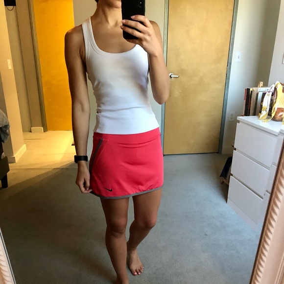 Nike Dryfit Coral Pink Tennis Golf Skort